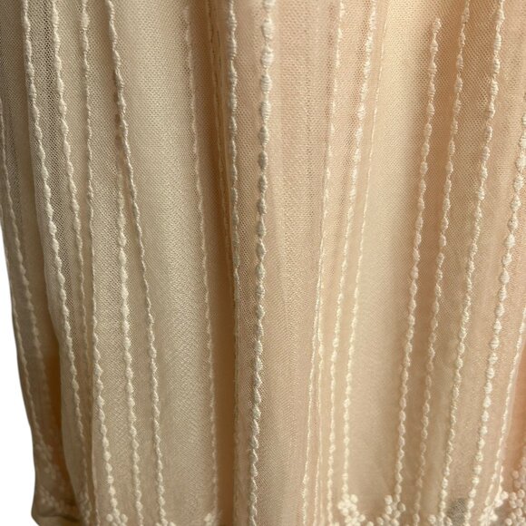 Forever 21 Womens Dress Size L  Pink Netting Embroidered Floral Feminine Fairy - Picture 3 of 9
